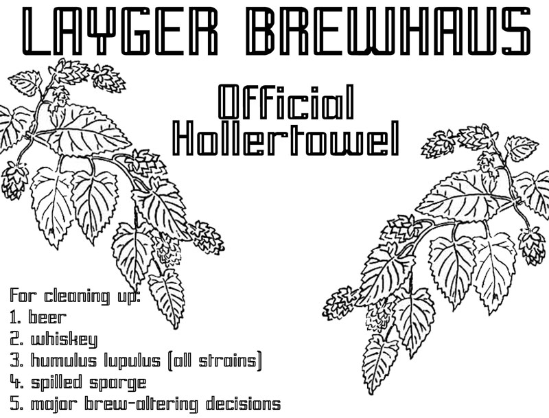 Official Layger Brewhaus Hollertowel