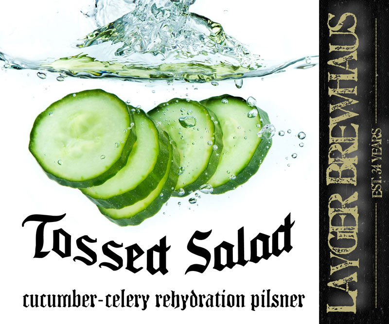 Tossed Salad cukes label trub