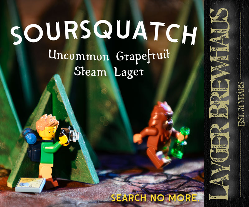 Layger Brewhaus Soursquatch Uncommon Grapefruit Steam Lager label 800x667